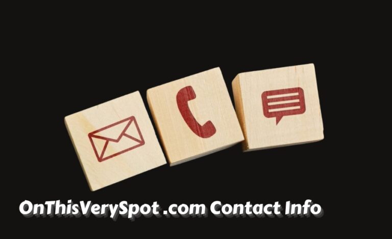 OnThisVerySpot .com Contact Info