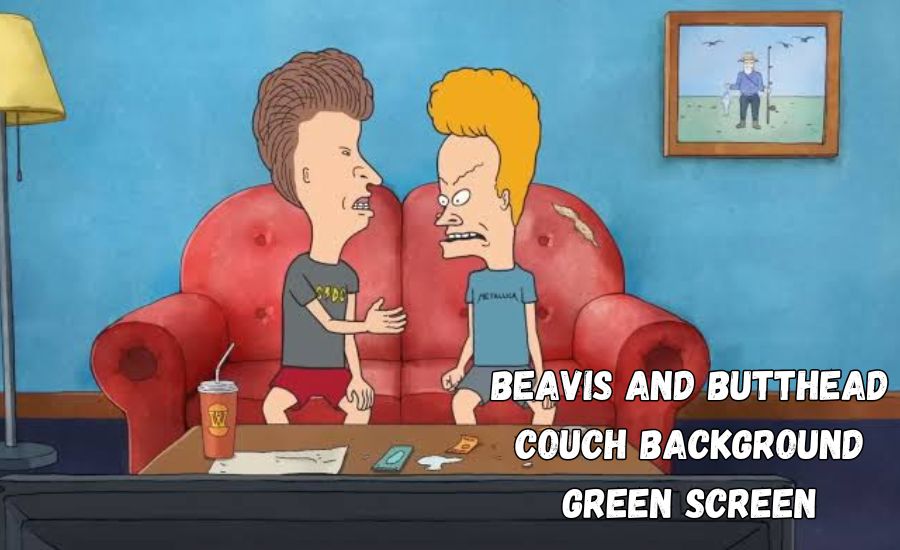 beavis and butthead couch background green screen