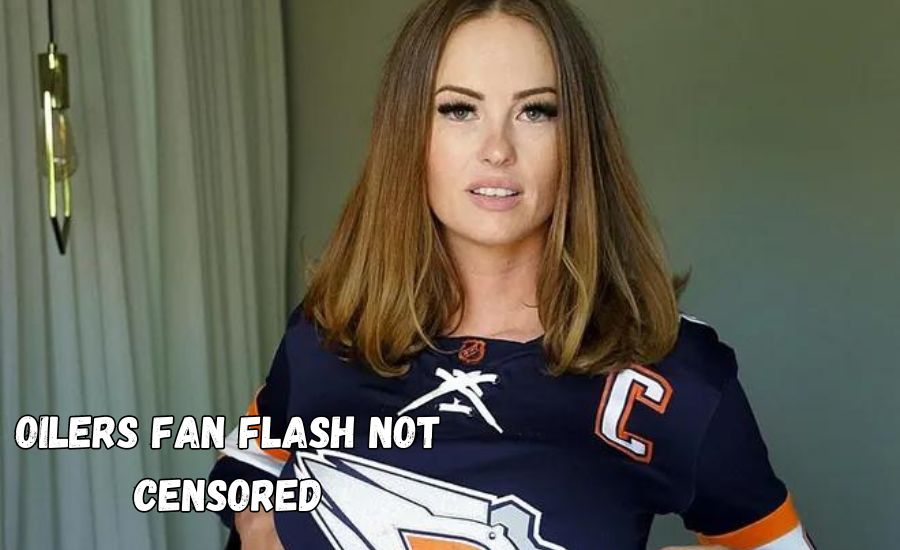 oilers fan flash not censored