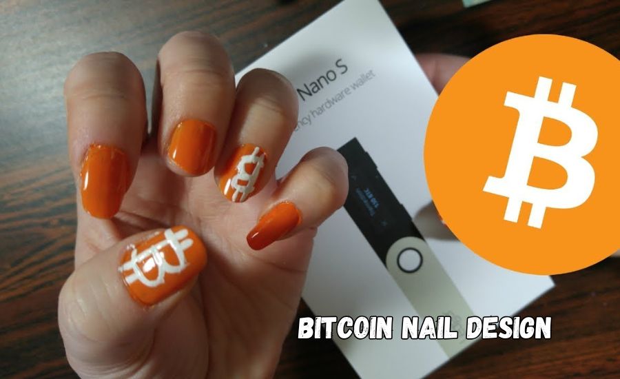 bitcoin nail design