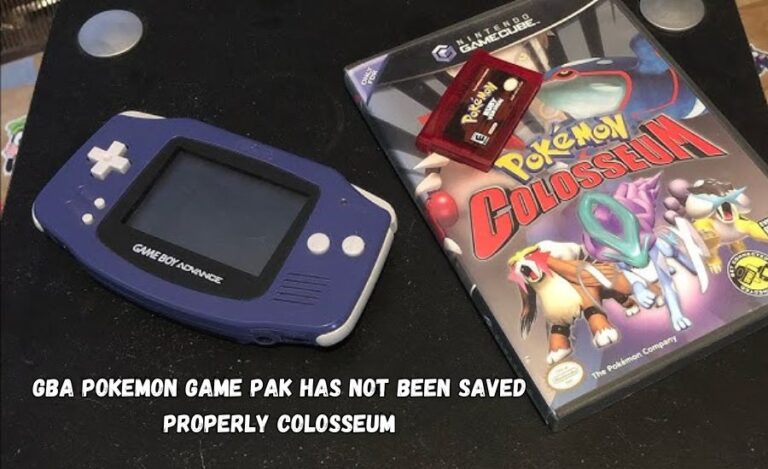 gba pokemon game pak has not been saved properly colosseum