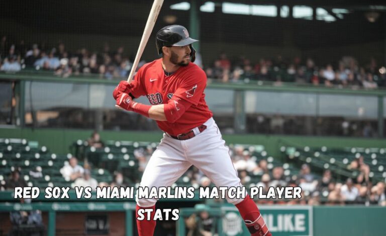 red sox vs miami marlins match player stats