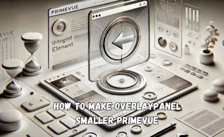 how to make overlaypanel smaller primevue